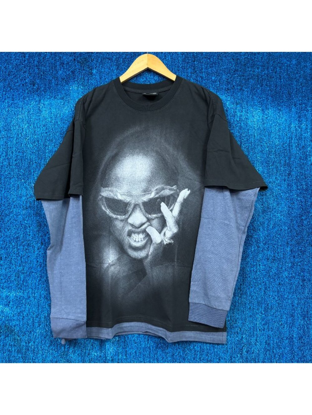 Rihanna Since 2005 R20 Oversized Pop Layered Long Sleeve L